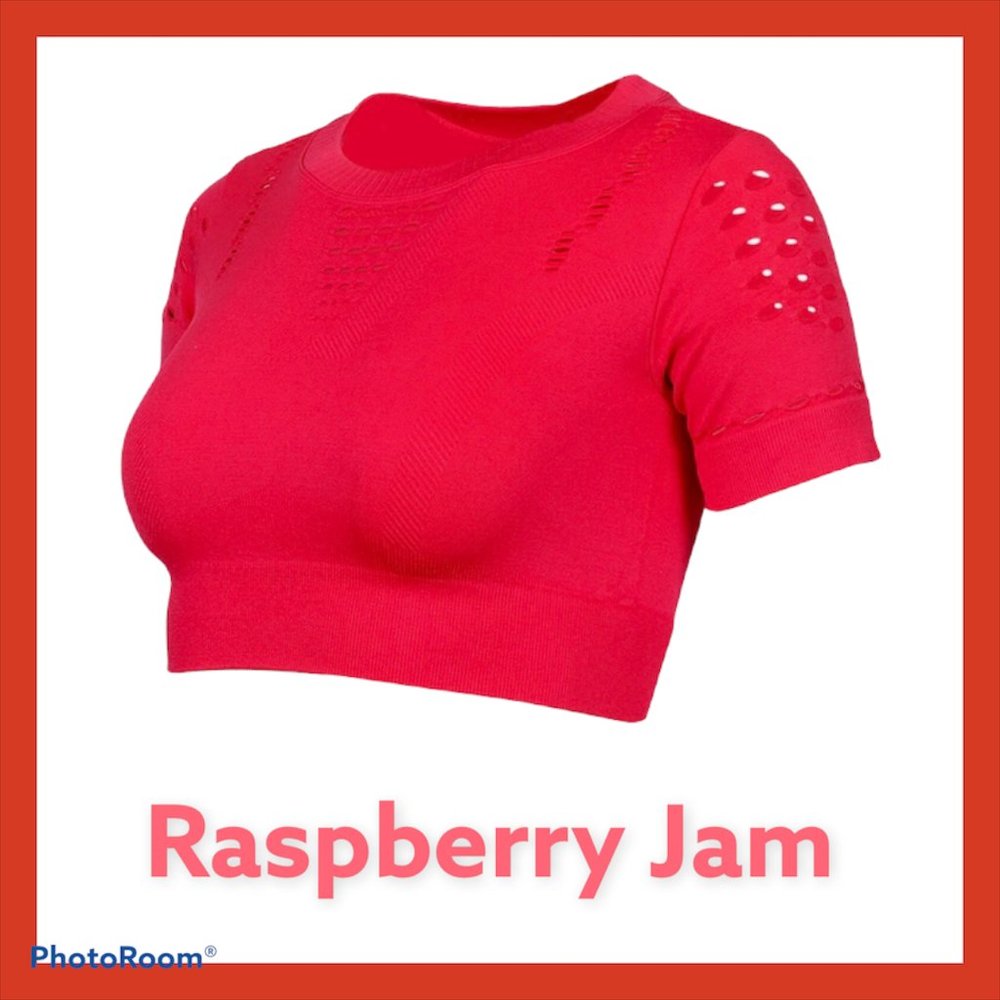 90' Degrees Crop Top Raspberry Jam Color NWT